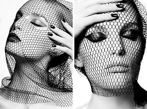 Netting portrait black and white - Fernando Milani