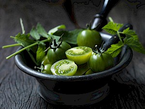 green tomatoes food - Diana Miller