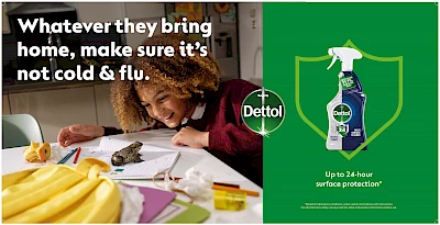 Campaign for Dettol shot by a lifestyle photographer Jack Terry featuring children represented by Horton-Stephens photographers agents