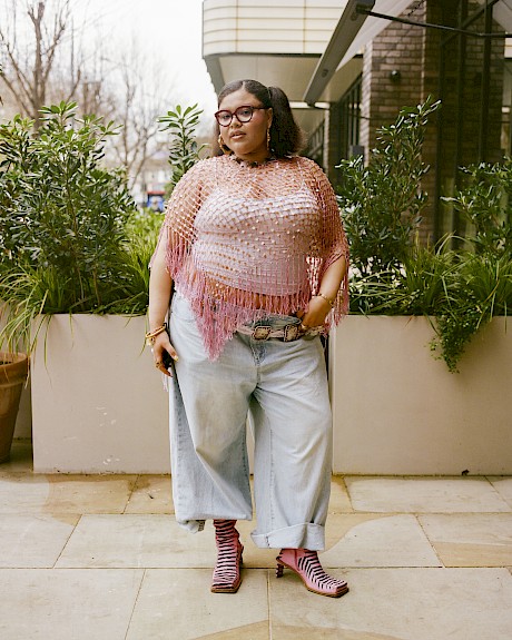 portraits of plus size models at closet sale shot by top black british photographer Kemka Ajoku for British Vogue represented by Horton Stephens photographers agents London